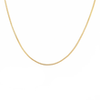 Basic Schlangenkette in Gold auf weißem Hintergrund
