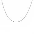Basic Schlangenkette in Silber auf weißem Hintergrund